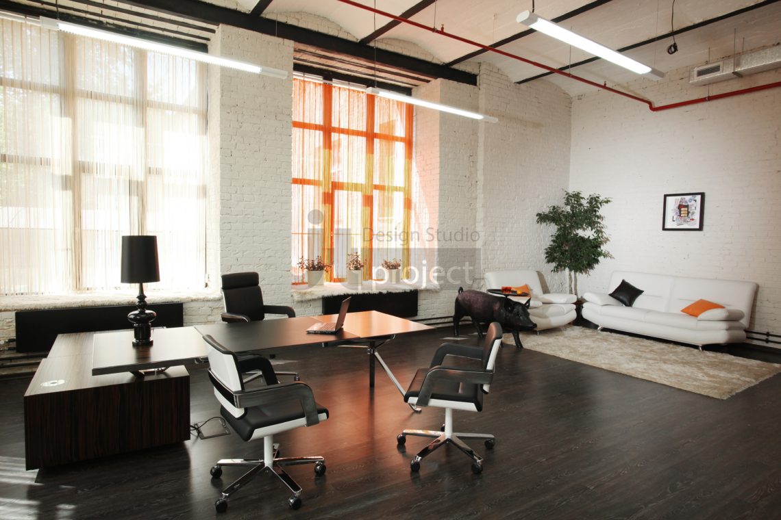 Дизайн кабинета руководителей офиса компании Paolo Conte